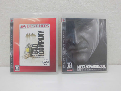2130★ PS3・ソフト/BAD COMPANY + METLGEARSOLID4  ２本セット 　 ★中古・良品★